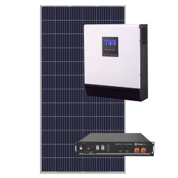 Placa solar kit fotovoltaico vivienda aislada 3000 wp panel 450 wp