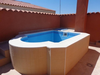 Mini piscina prefabricada Noelia de 2 70 x 1 90 metros y 0 85 profundidad