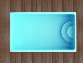 Mini piscina atico Cristina de 3 x 1 90 metros y 0 85 profundidad