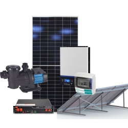 Kit solar fotovoltaico con bomba de piscina y baterias 