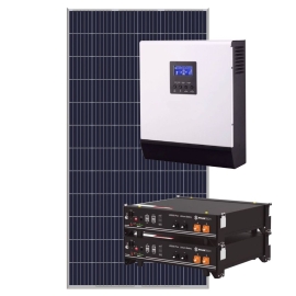 Kit fotovoltaico para vivienda aislada 5 000 wp con Panel 450wp