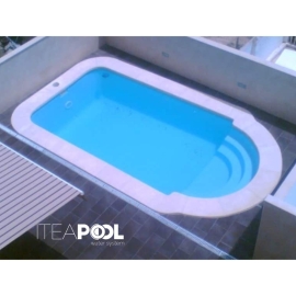 Vaso piscina oferta prefabricada de calidad en poli  ster modelo Mayka