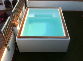 Mini piscina elevada Spa swiM Jina autoportante de 3 x 2 20 metros